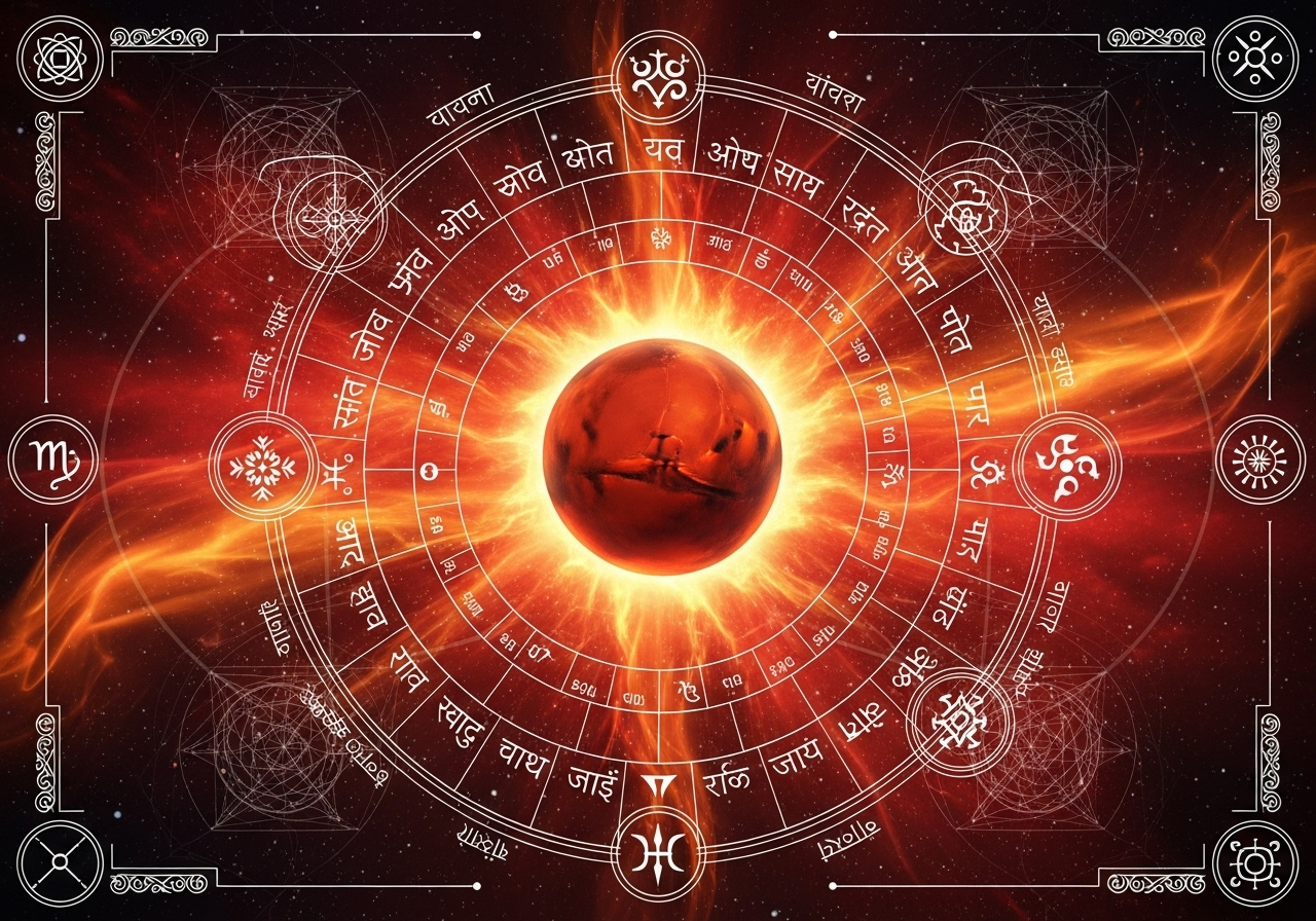 Mangalik Dosha astrology scratch card - check Mars position effects on marriage compatibility and remedies for love life